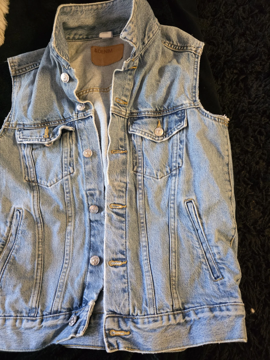 Light Wash Denim Vest - H&M