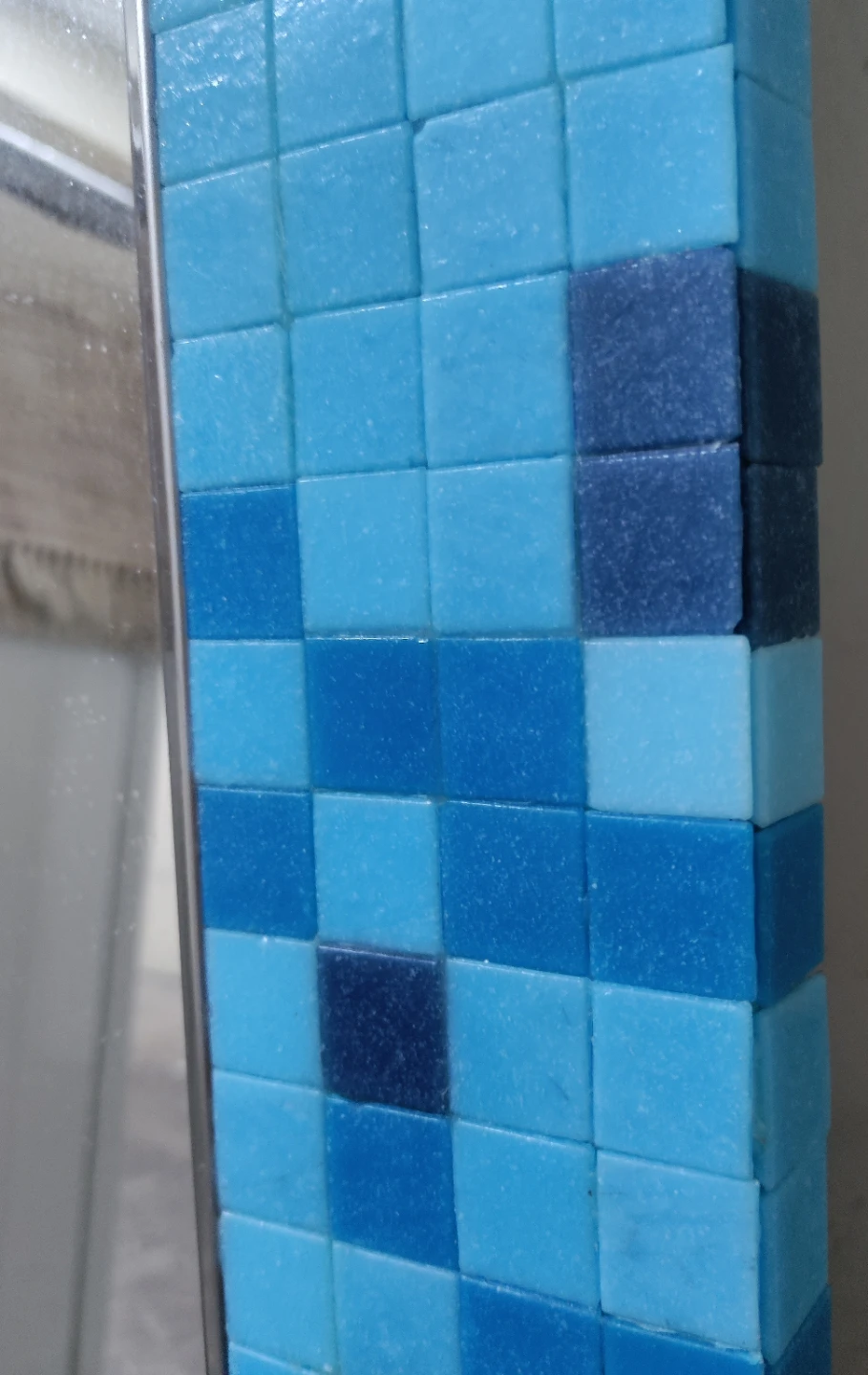 Full length mirror handcrafted blue tile - photo 3