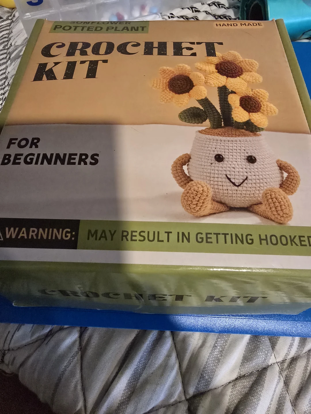 Sunflower Potted Plant Crochet Kit for Beginners