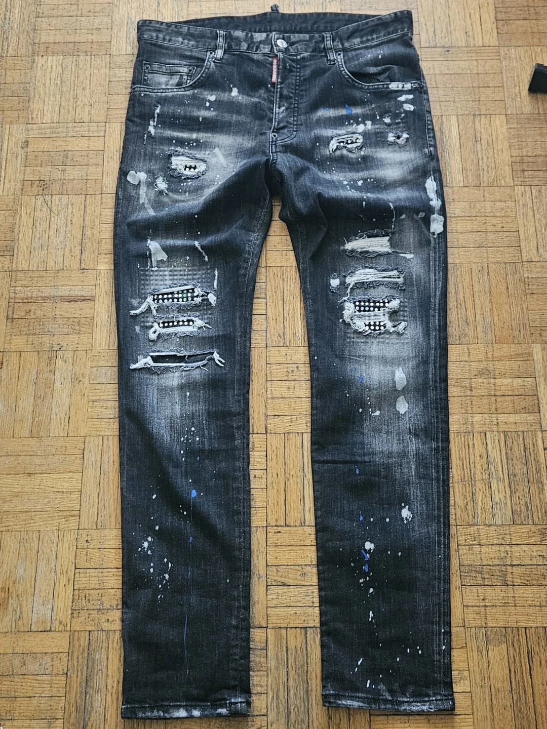 Authentic DSquared2 Black Wash Super Twinky Men's Jeans