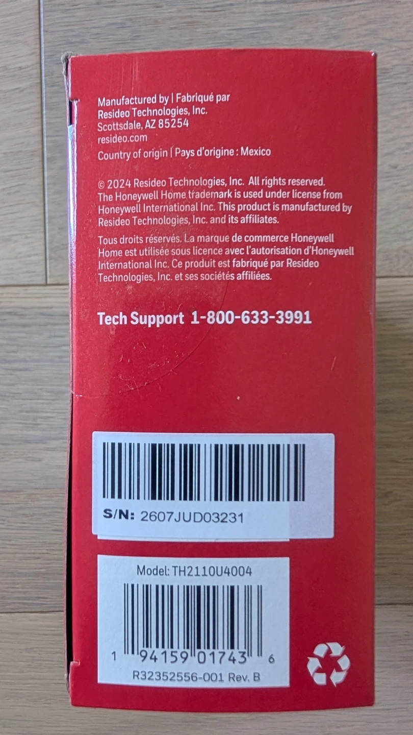 Honeywell Home FocusPRO P200 Thermostat TH2110U4004