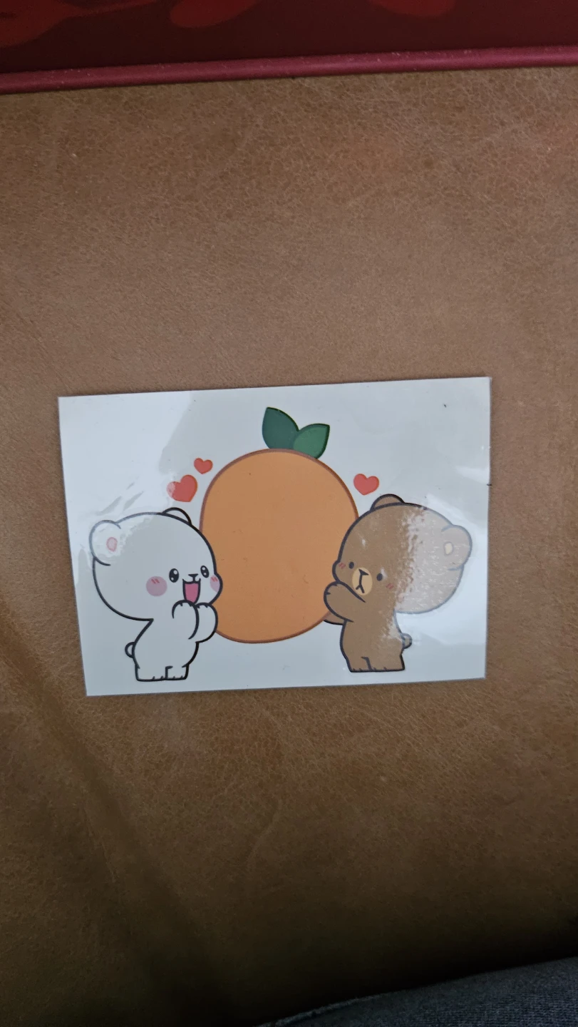 Cute Milk Mocha Bear tattoo sticker