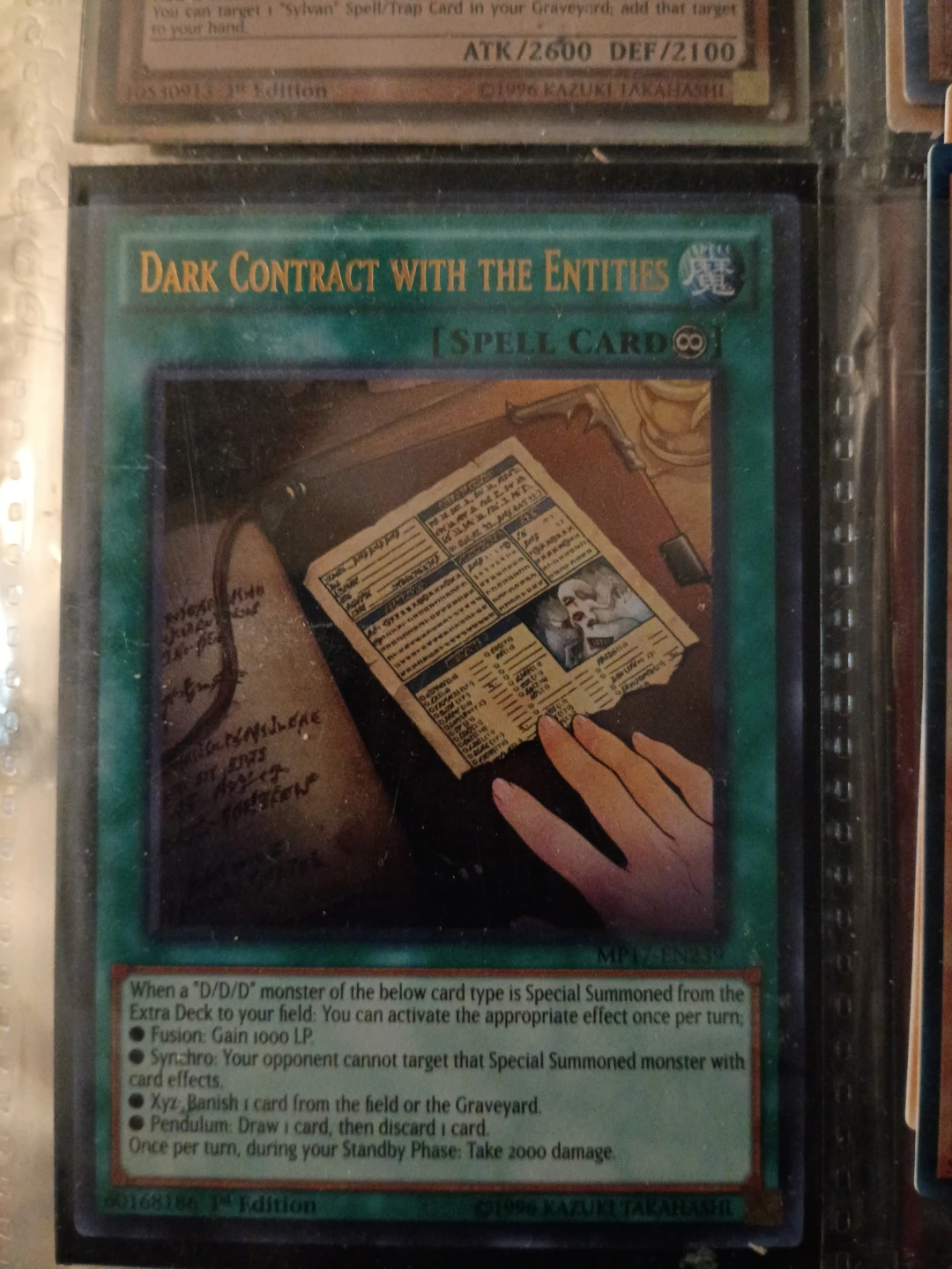 Dark Contract with the Entities Spell Card⚽