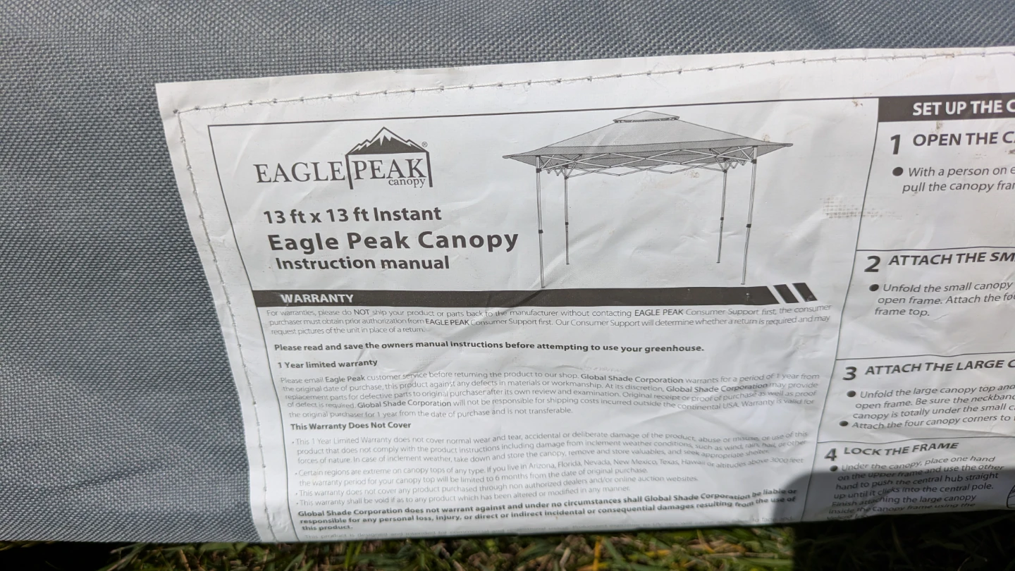13X13 CANOPY/GAZEBO (Brand New)⚽ - photo 4
