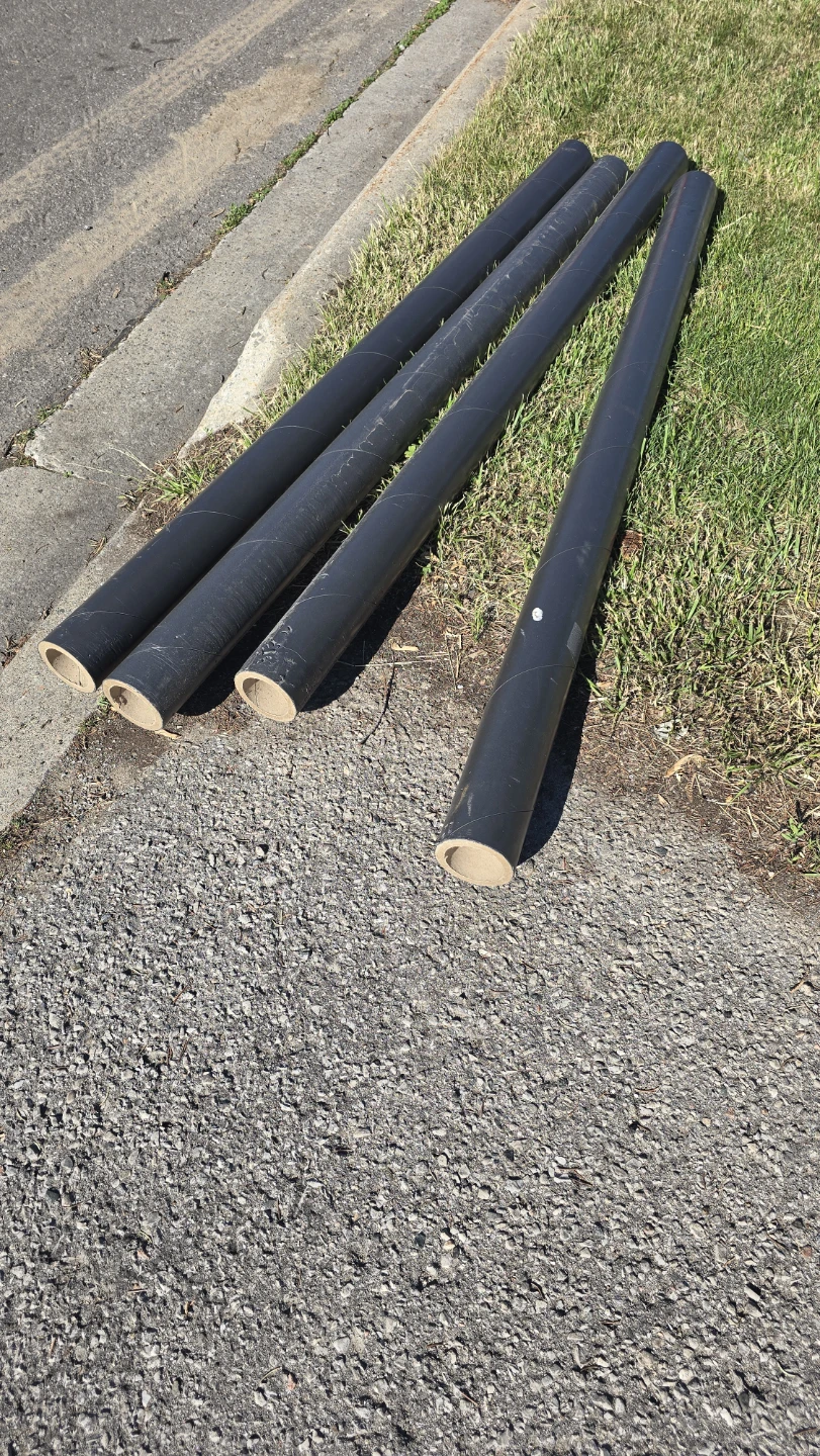 Black Cardboard thick Tubes