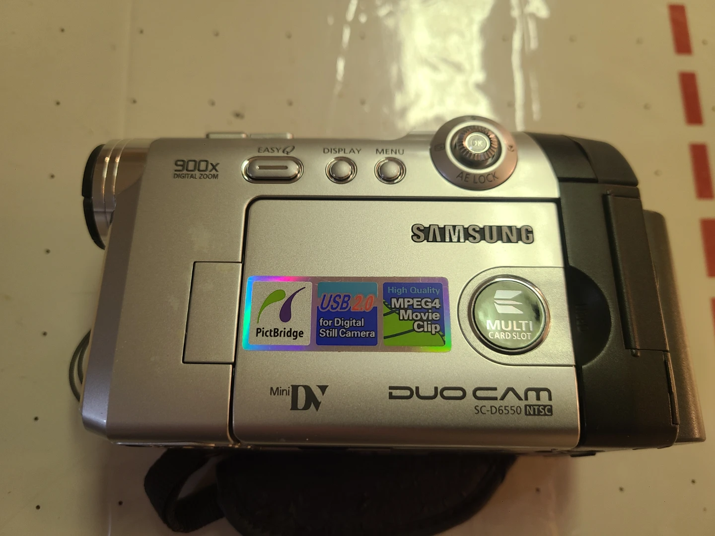 Samsung Duo Cam SC-D6550 NTSC Camcorder with Bag