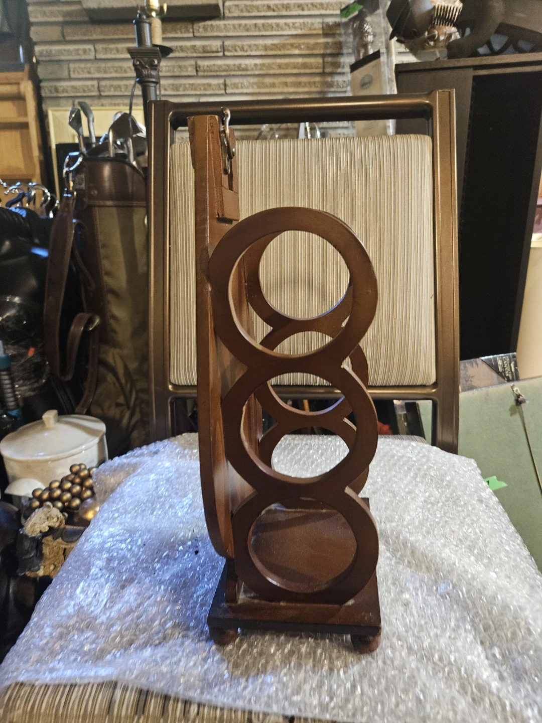 Wooden 6-Bottle Wine Rack - photo 2