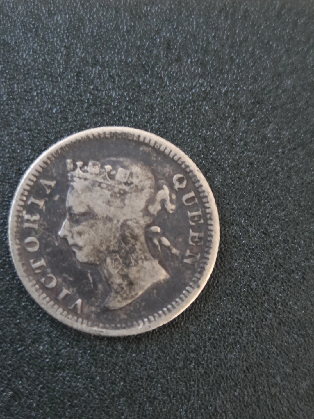 1886 Hong Kong Five Cents Coin - photo 2