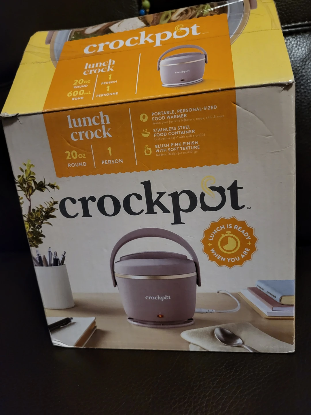Crockpot Lunch Crock Food Warmer - Blush Pink