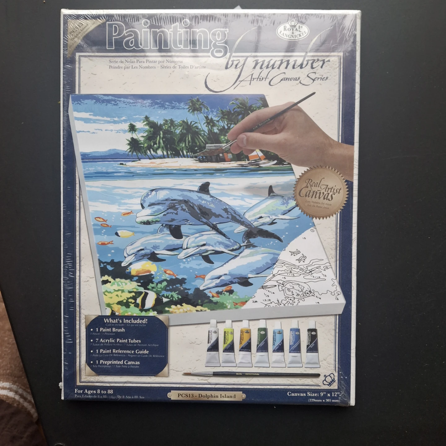 Royal Langnickel Paint by Number Dolphin Island