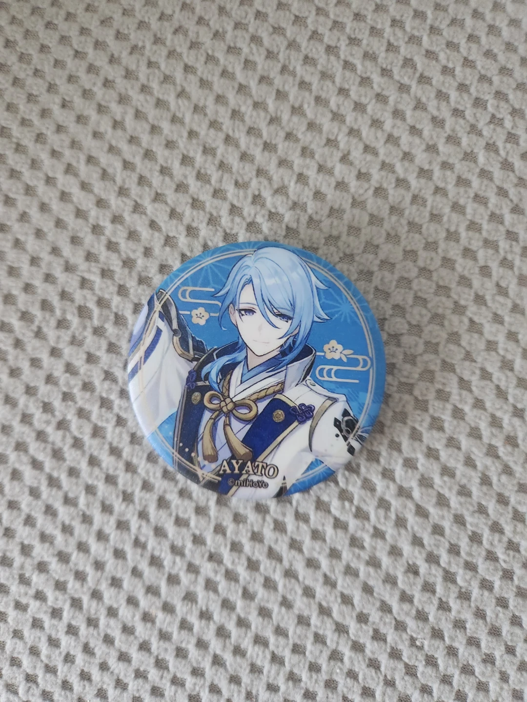 Genshin Impact Ayato Badge Pin
