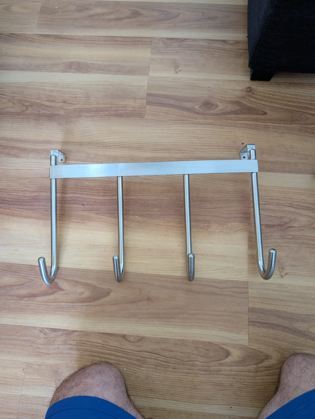 4-Hook Metal Over-the-Door Rack