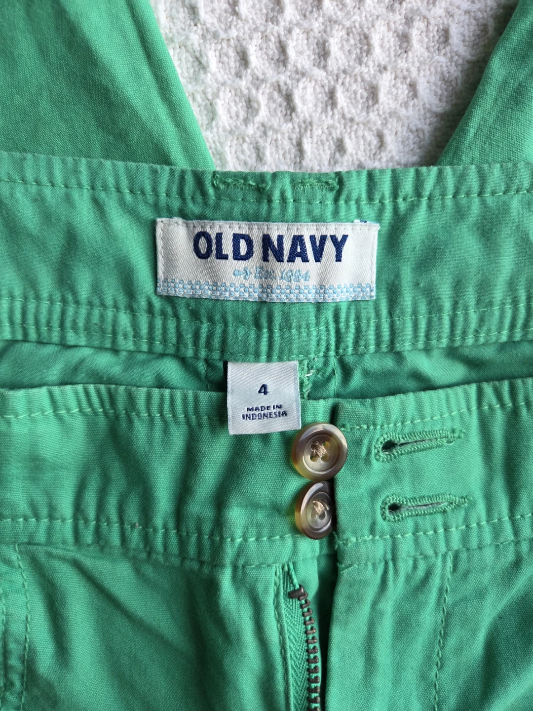 Old Navy Green 4-Pocket Cropped Pants Size 4 - photo 3