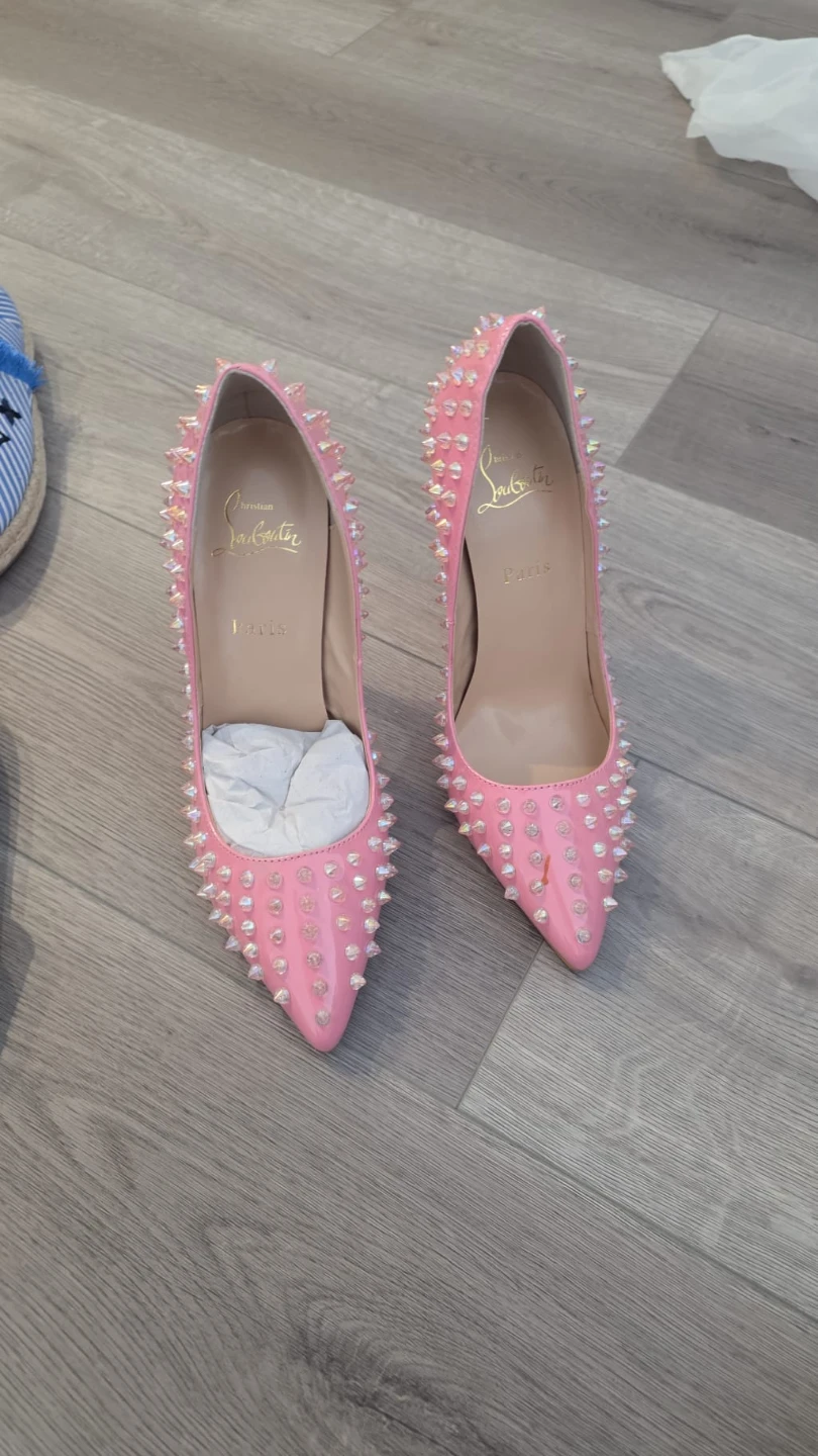 Christian Louboutin Pink Studded Heels
