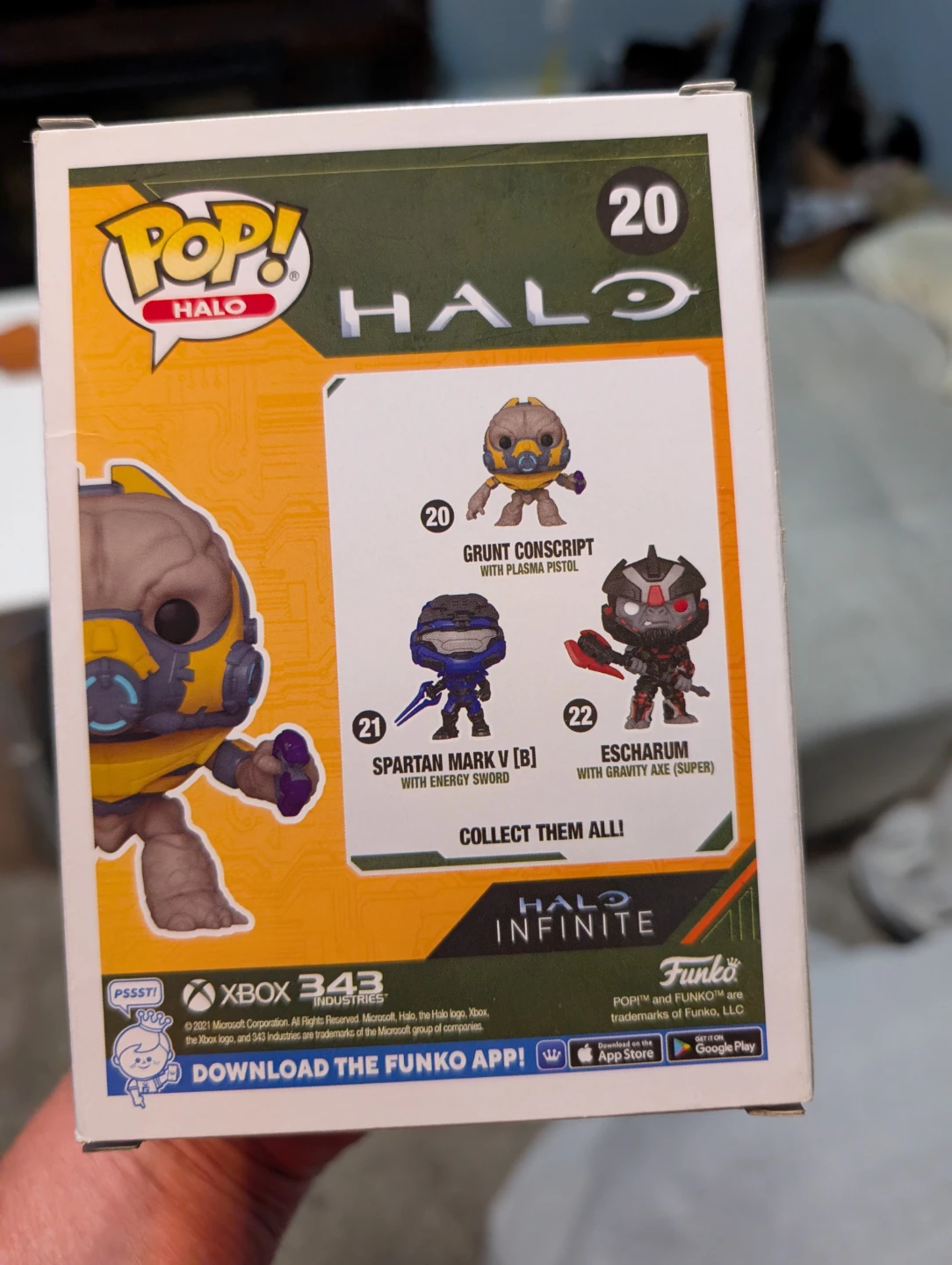 Funko Pop! Halo Grunt Conscript with Plasma Pistol #20 - photo 2
