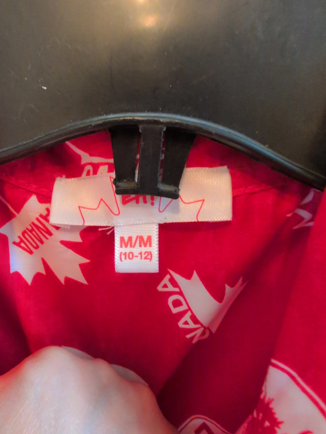 Red Canadian Maple Leaf Button-Up Shirt - photo 4