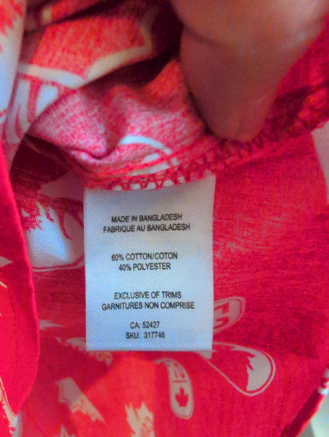 Red Canadian Maple Leaf Button-Up Shirt - photo 5