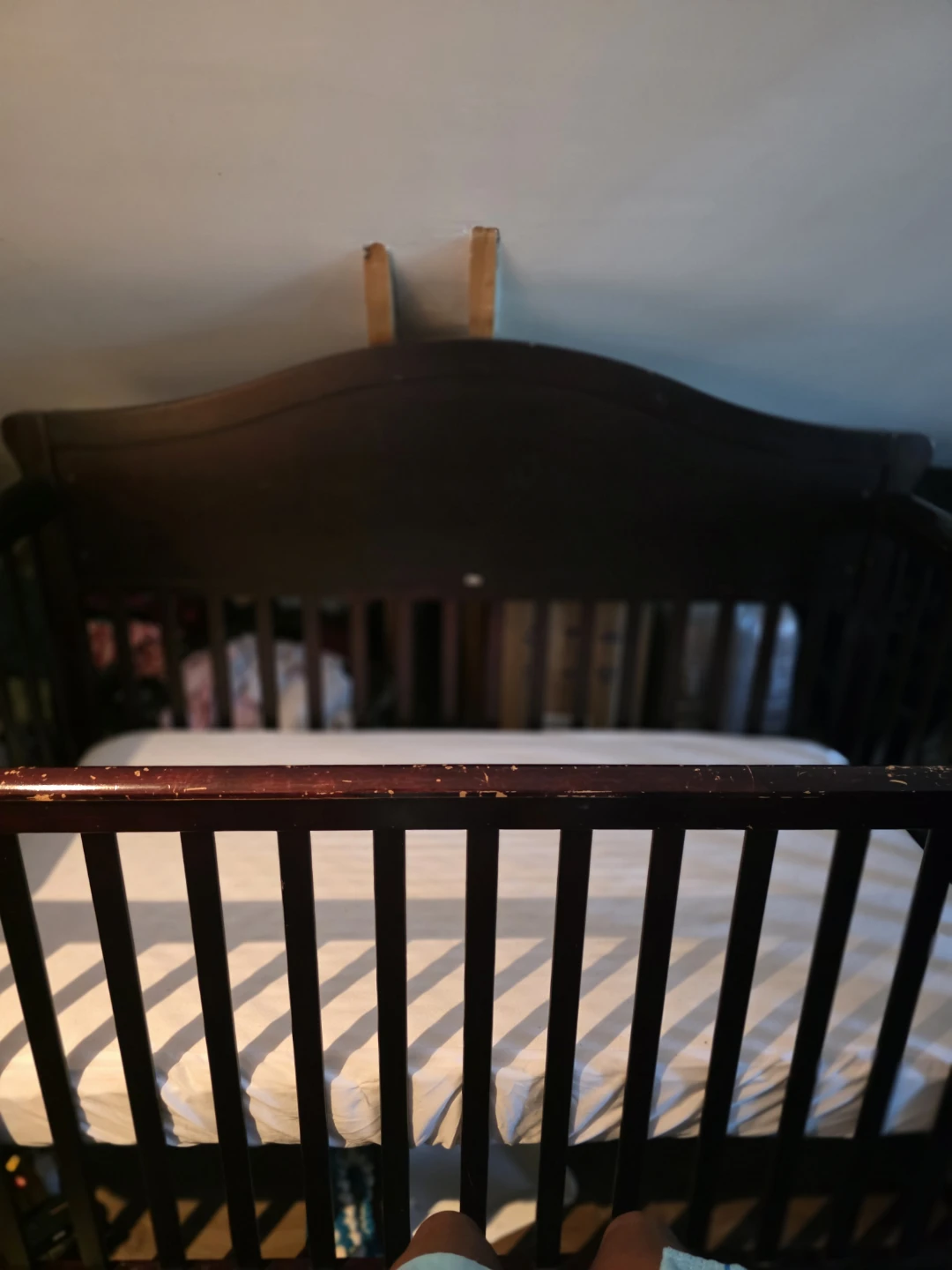 Dark Wood Baby Crib - photo 2