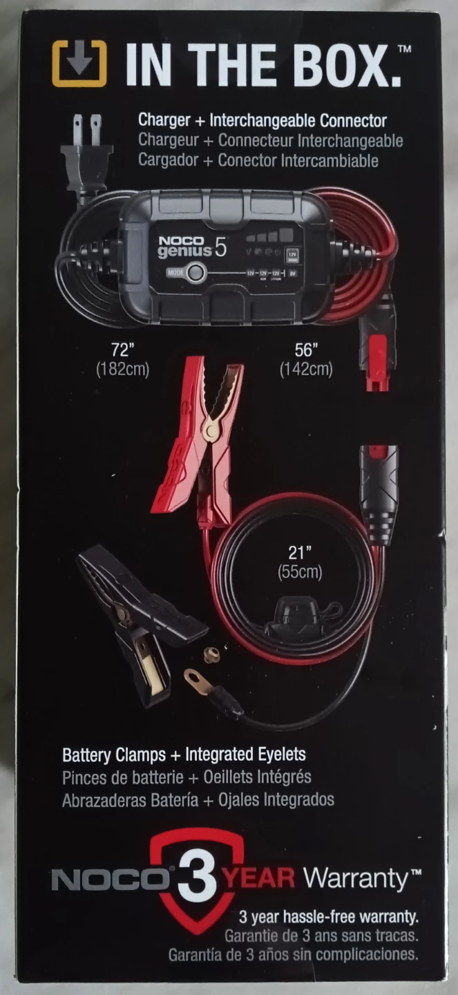 NOCO Genius 5 6V & 12V 5A Battery Charger Maintainer - photo 2