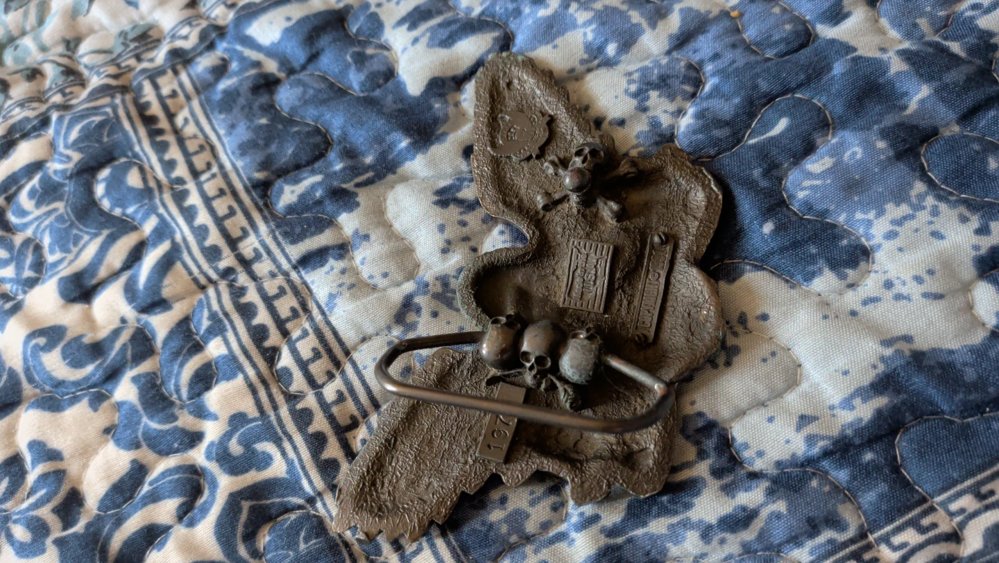 Eagle Skull "Bad to the Bone" Belt Buckle - photo 2