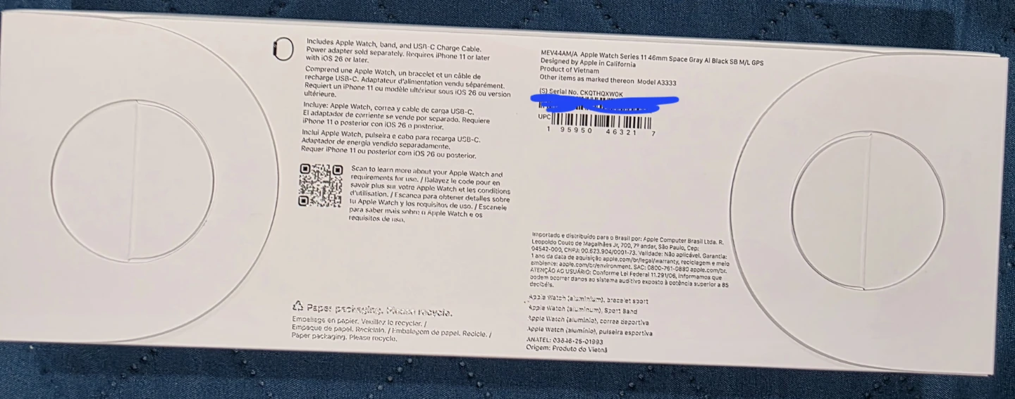 BNIB Apple Watch Series 11 GPS 46mm Space Grey - photo 4