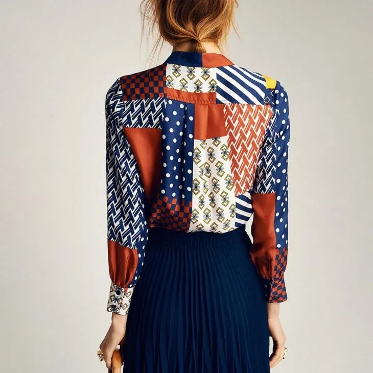 Tory Burch Vivian Silk Top - photo 5