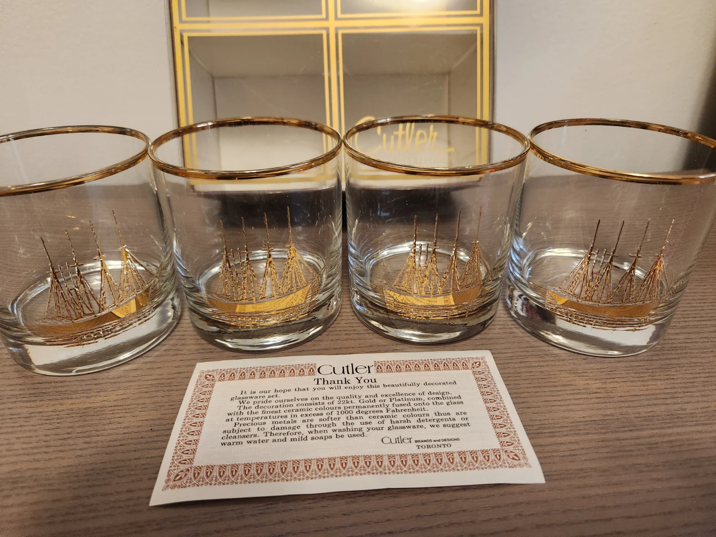 Cutler Glassware Set with Ship Design - photo 3