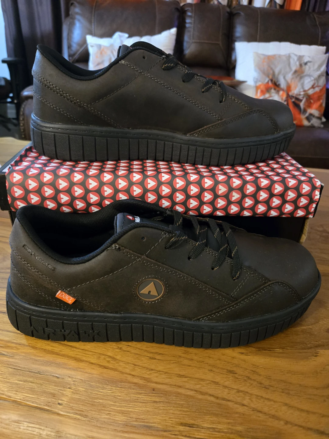 Airwalk Brown Leather Sneakers
