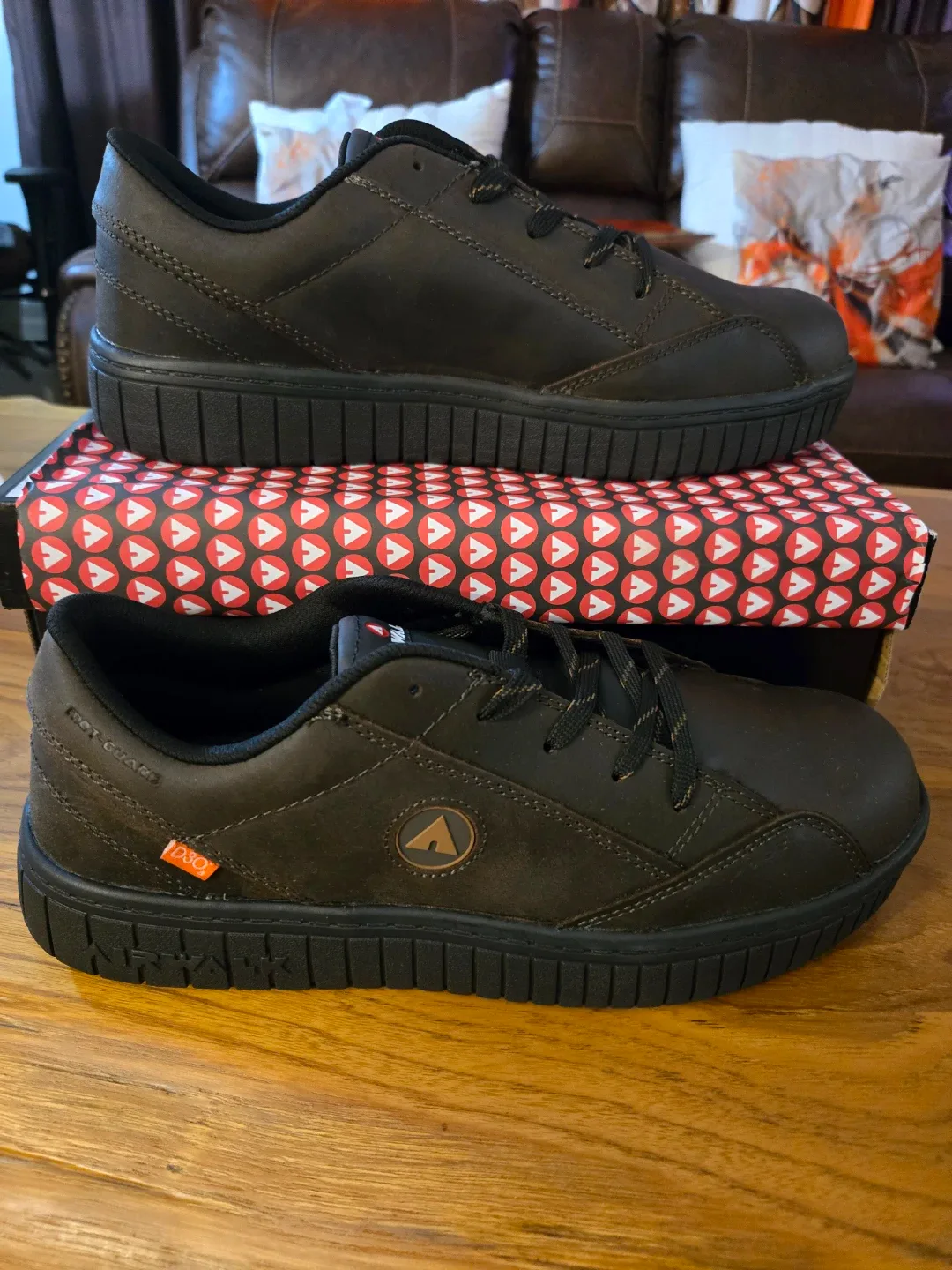 Airwalk Brown Leather Sneakers