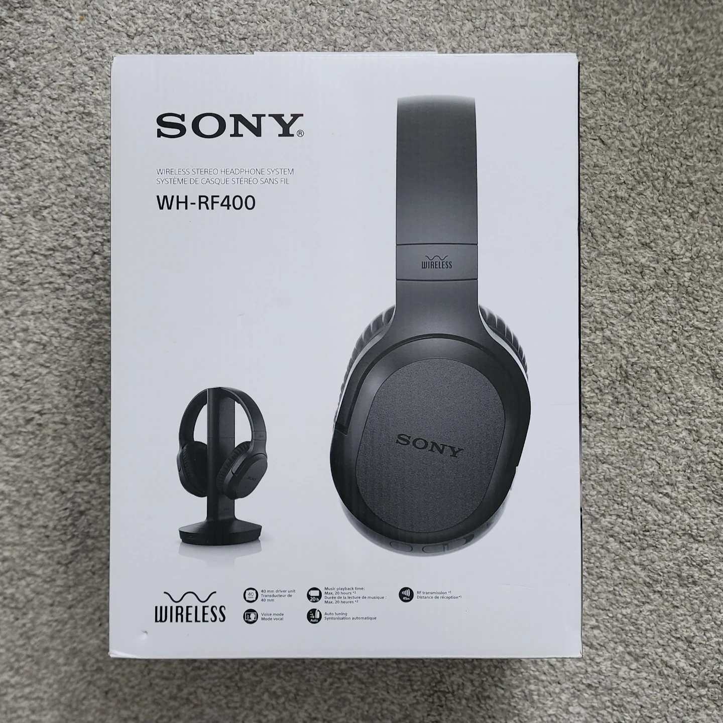 Sony WH-RF400 Wireless Stereo Headphones SEALED