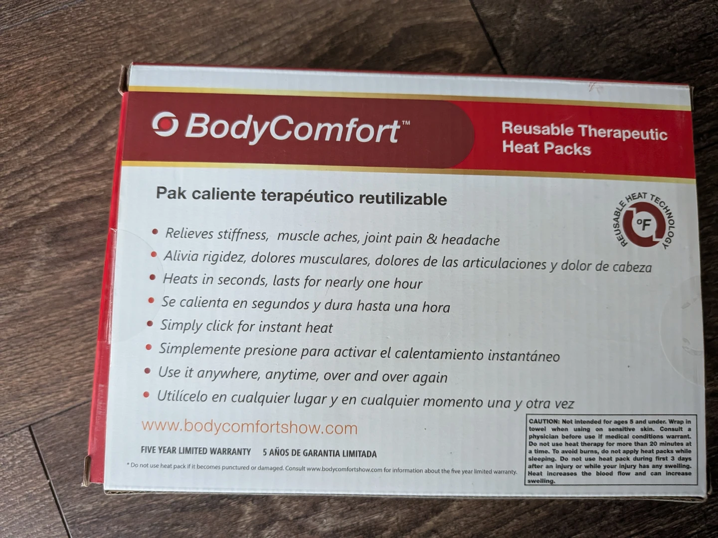 BodyComfort Reusable Therapeutic Heat Packs - 6 Pieces - photo 3