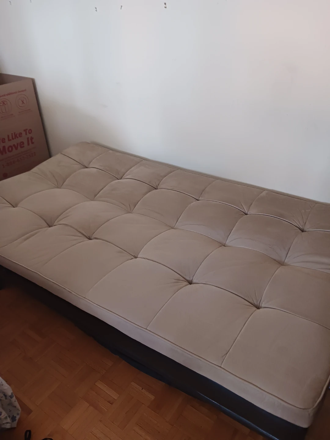 Beige Futon Sofa Bed