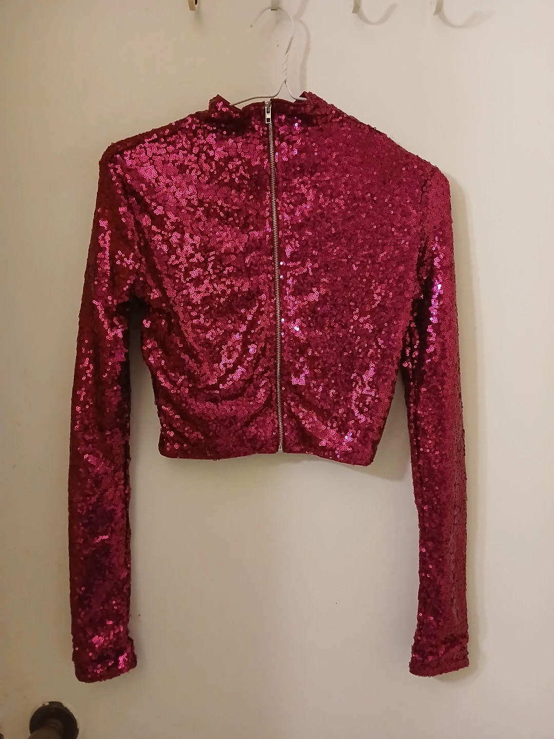 Pink Sparkly Crop Top - photo 3