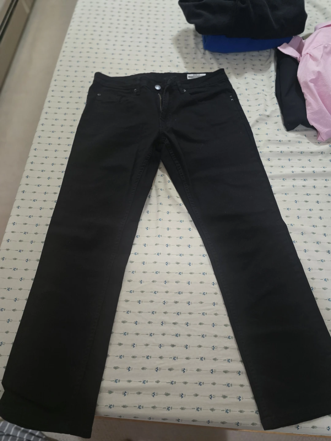 SAM-X Slim Straight Stretch Black Jeans