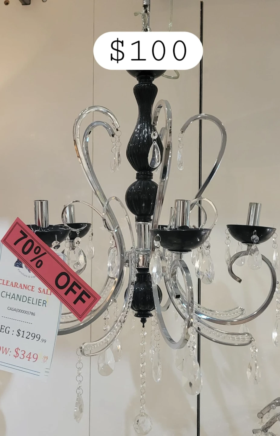 Black and Silver Chandelier