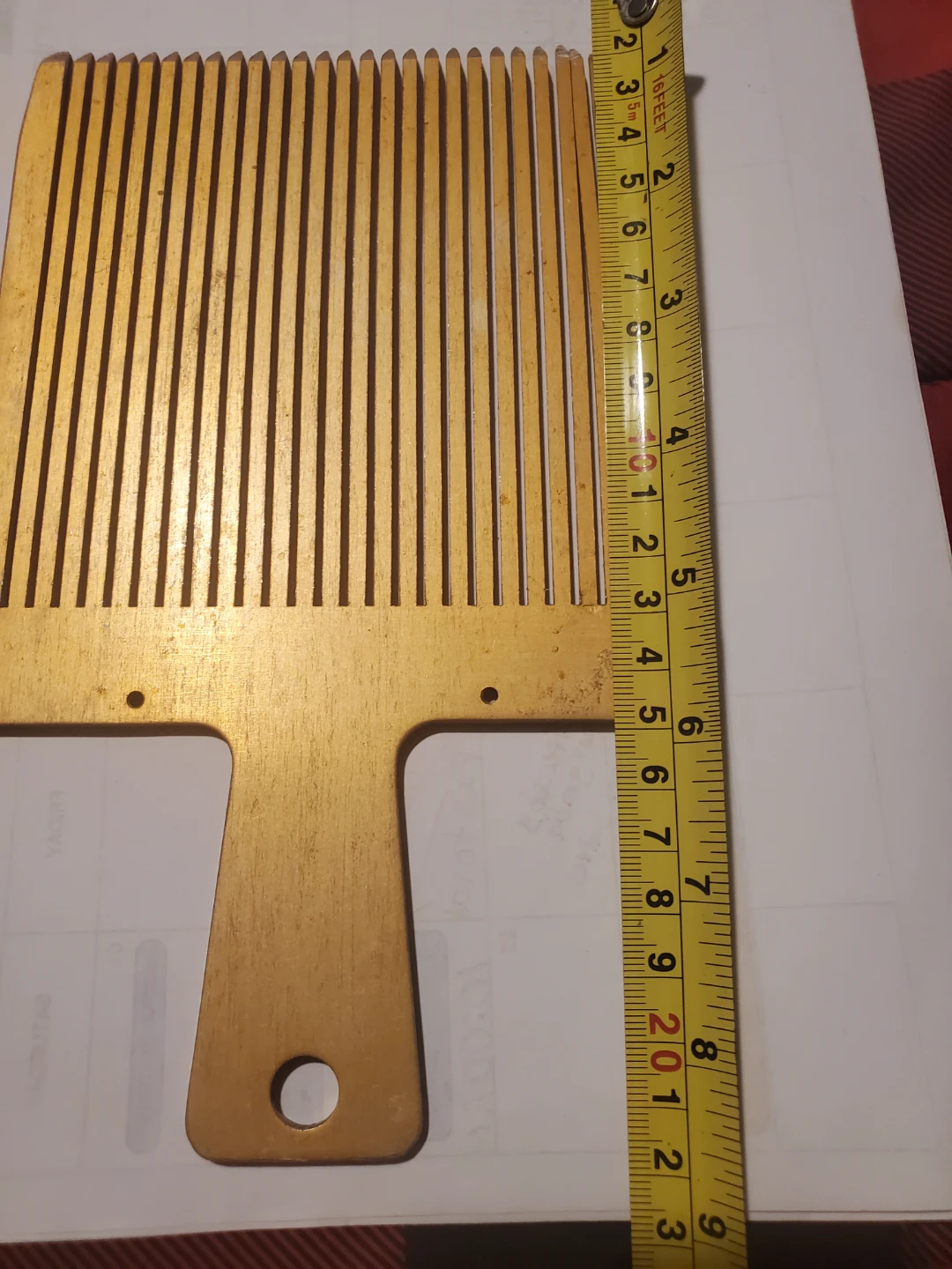 Vintage Wooden Wide Tooth Comb - photo 3