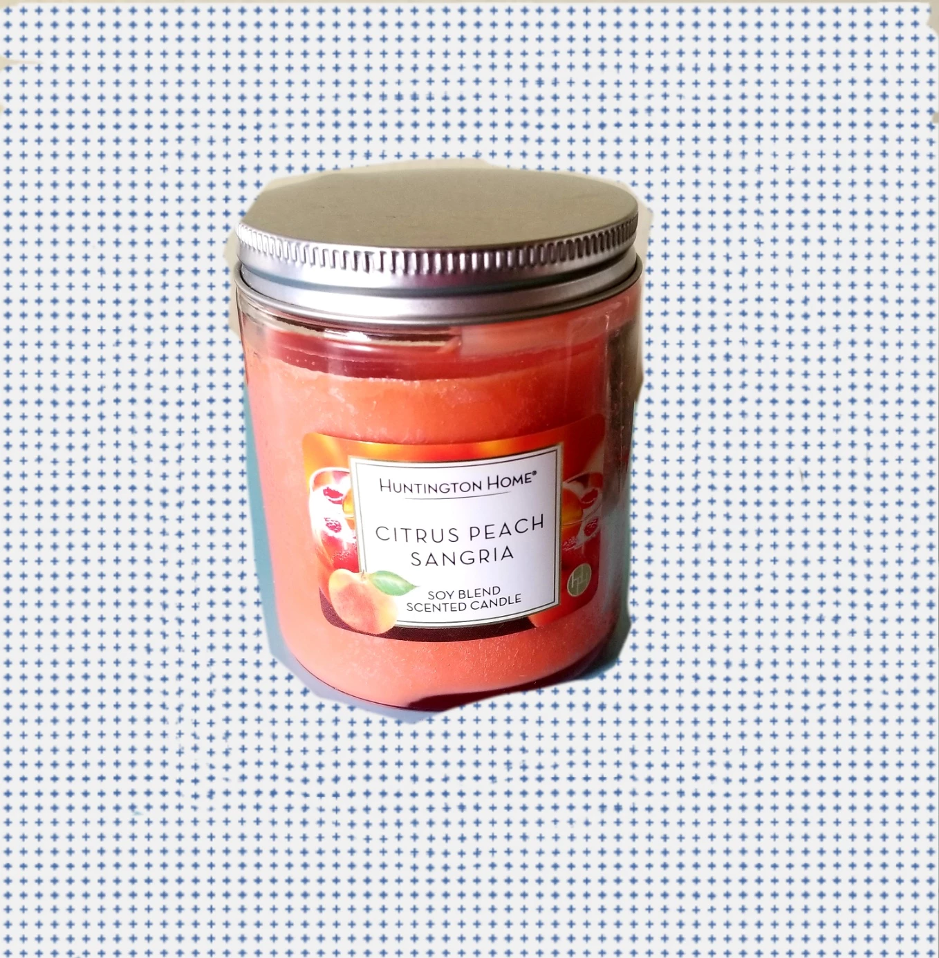 NEW Huntington Home Citrus Peach Sangria Scented Candle ⚽