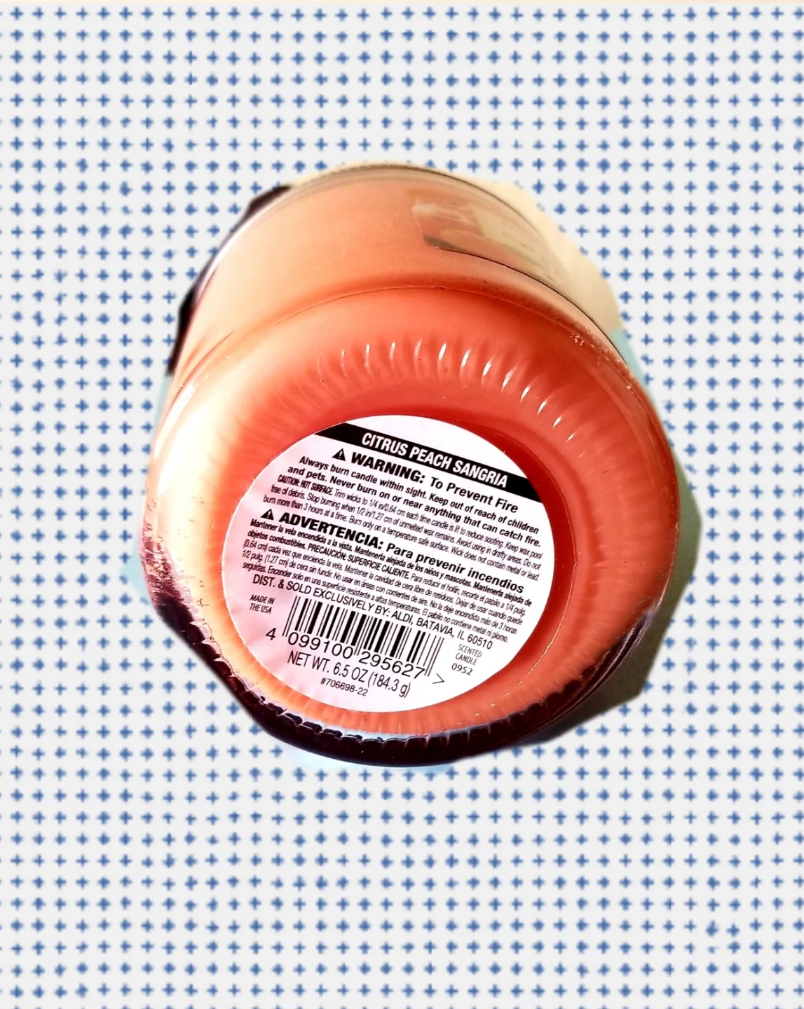 NEW Huntington Home Citrus Peach Sangria Scented Candle ⚽ - photo 2