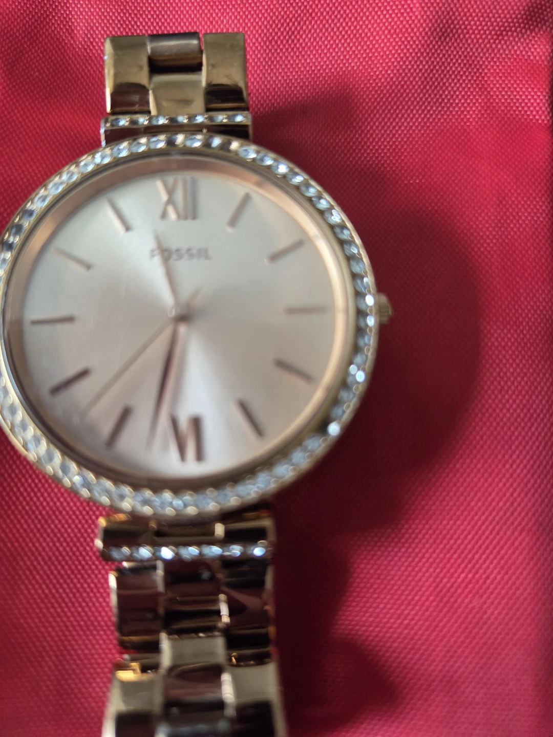Fossil Rose Gold Crystal Watch