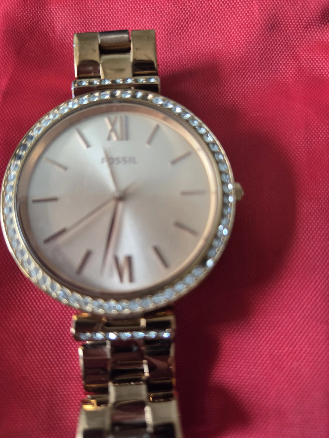 Fossil Rose Gold Crystal Watch - photo 2