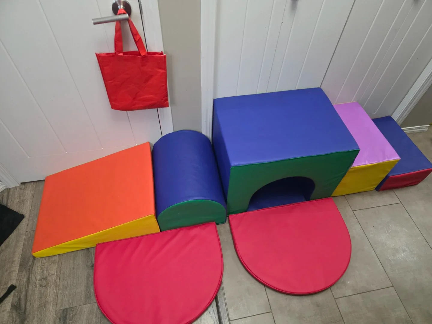 Rainbow Soft Play Climbing Blocks