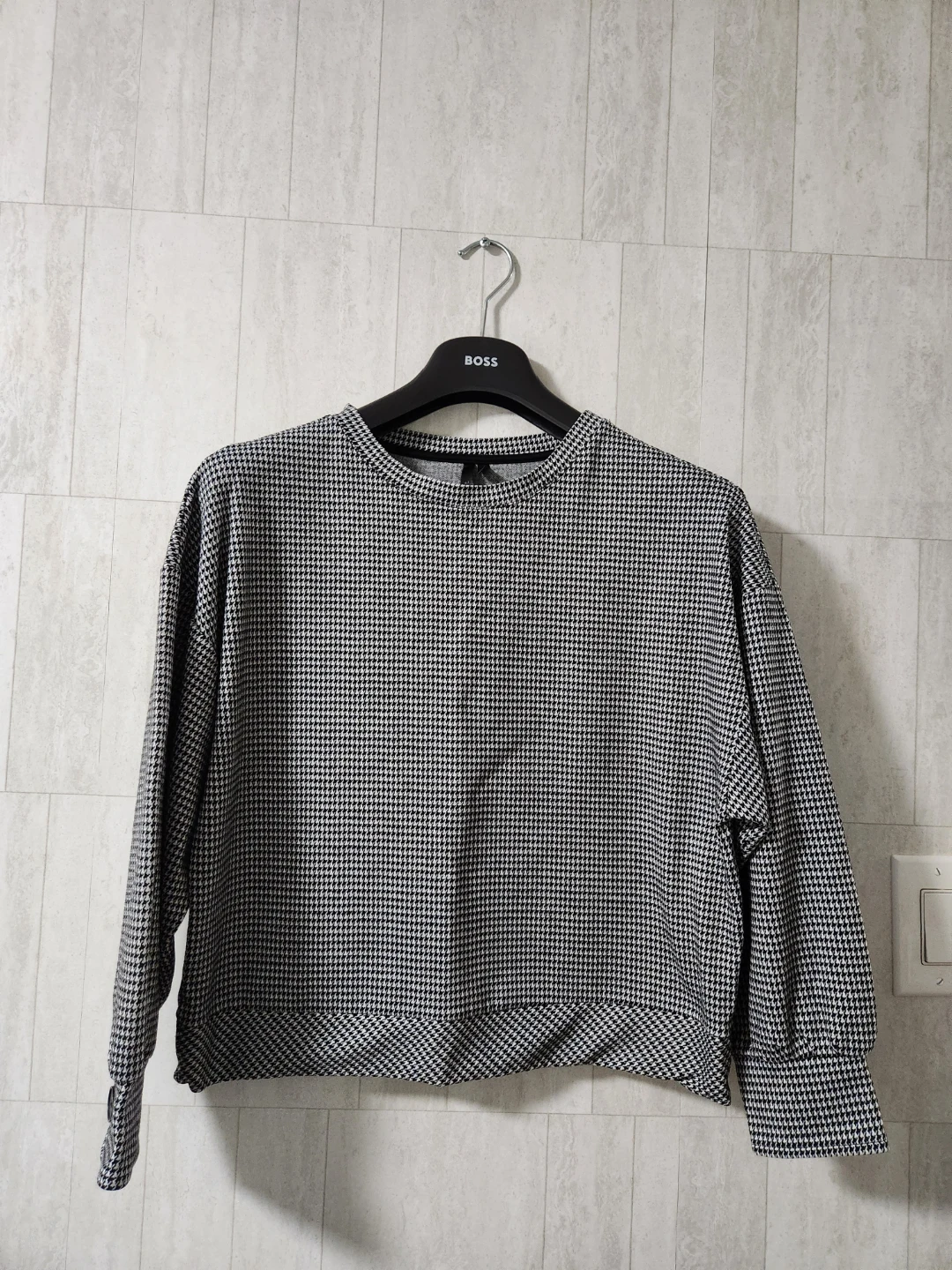 BOSS Houndstooth Crewneck Sweatshirt - photo 2