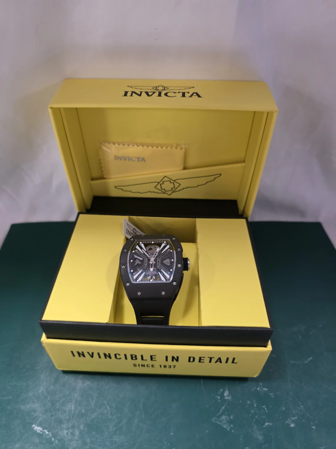 Invicta S1 Rally Vortex Auto Skeleton 41mm Black Carbon Fiber