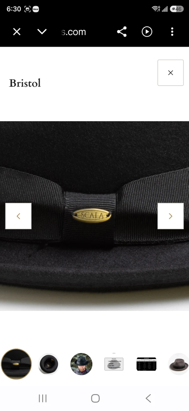 Scala Bristol Wool Felt Fedora Hat XL - photo 3