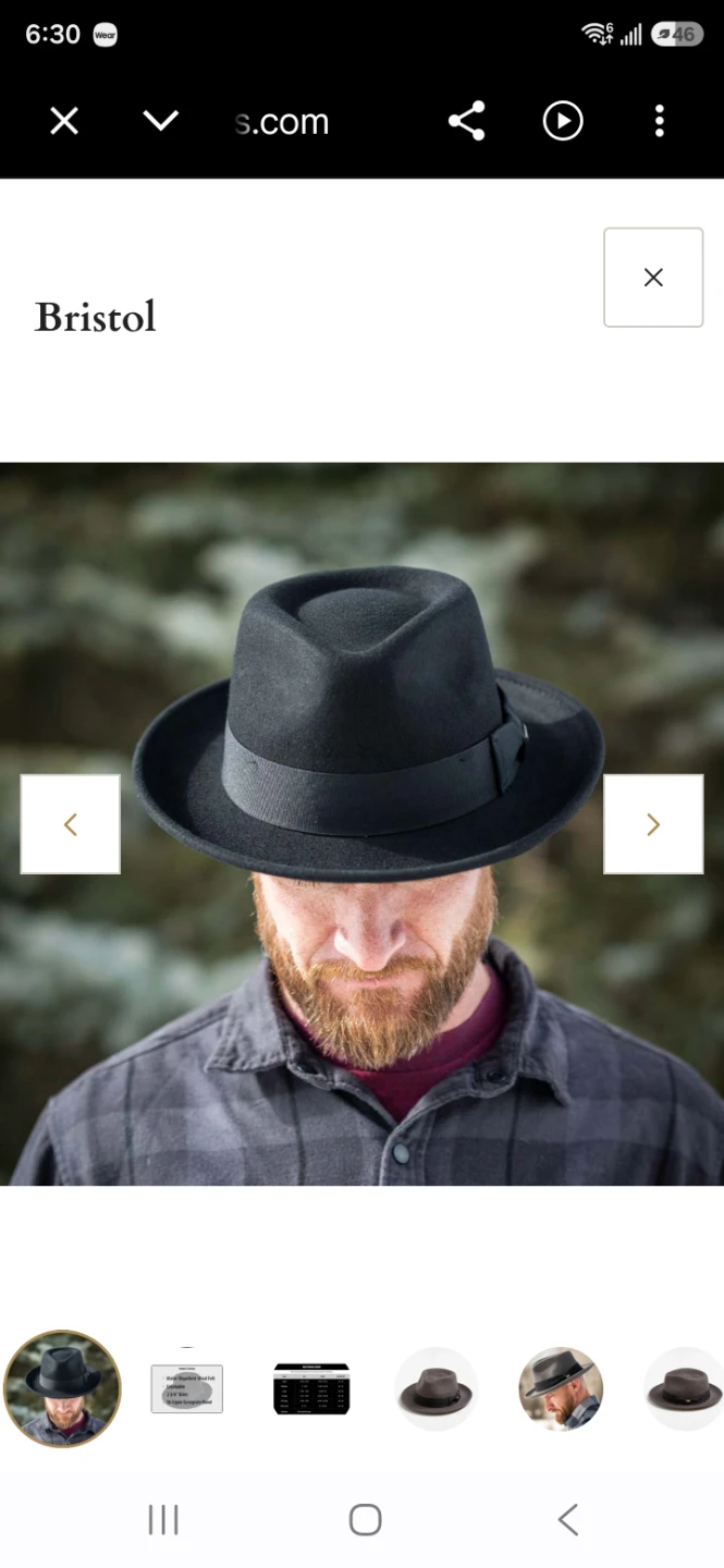 Scala Bristol Wool Felt Fedora Hat XL - photo 5