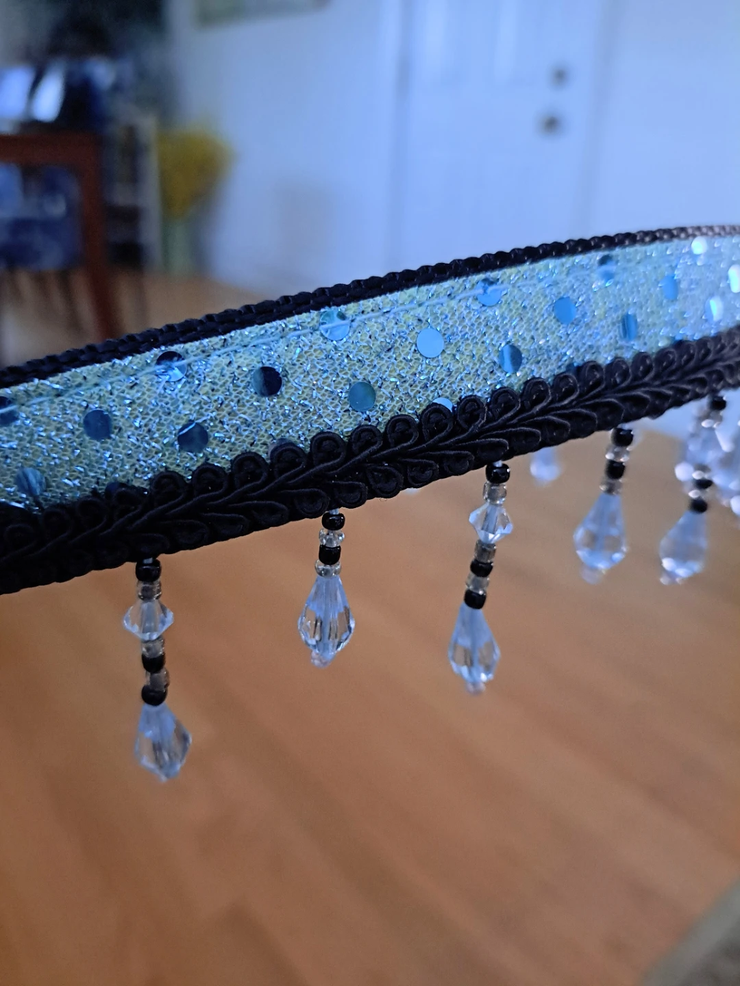 Blue Beaded Dog Collar - photo 3