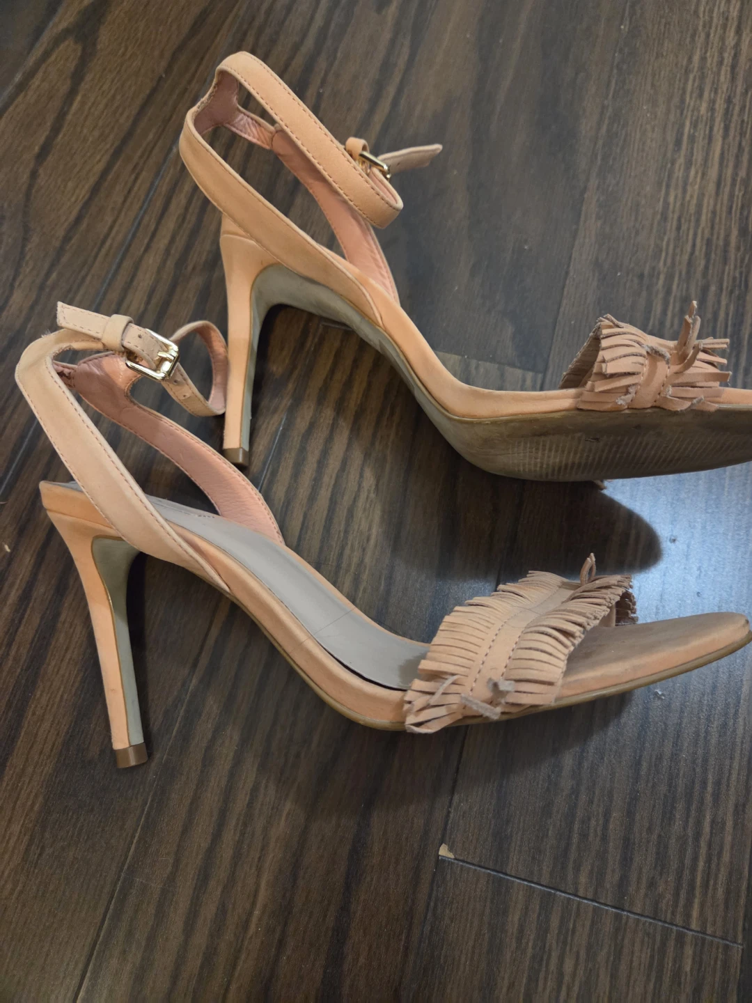 ALDO Peach Fringe High Heel Sandals - photo 2
