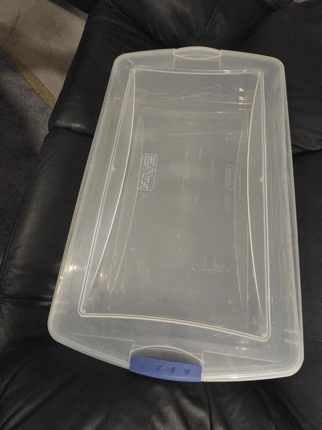 Sterilite Storage Bin with Blue Latch