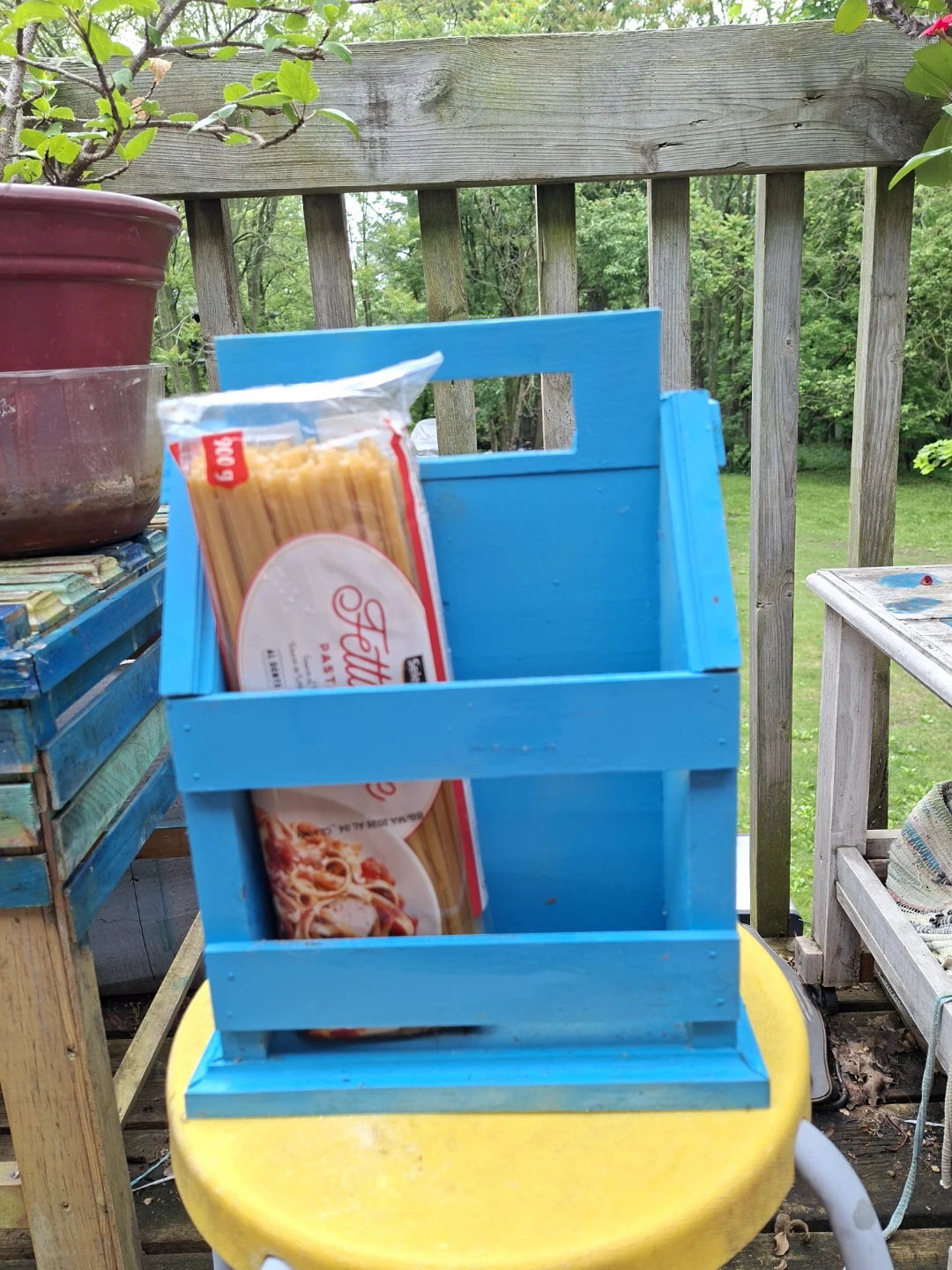 Blue Wooden Caddy - photo 5