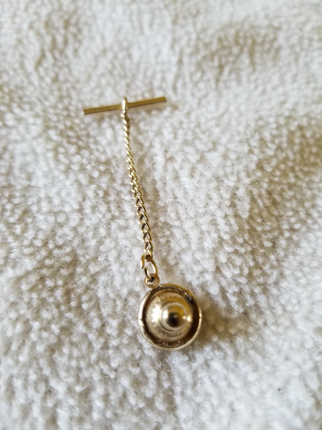 Vintage Gold-Tone Tie Tack Pin - photo 2